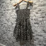 ASOS EUC  Design Cami Mini Sundress Black w/ Raw Daisy Print size 4 Photo 1