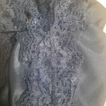 Ms. Leslee Vintage 80s 90s Lingerie Teddy Bodysuit Poly Satin Black Size Large Photo 4