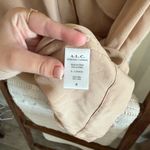 A.L.C. Bisque Beige 100% Silk Band Collar Sleeveless Mini Dress Photo 5