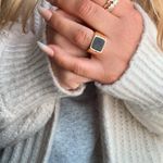 Boutique Sterling Silver Black Signet Ring  Photo 5