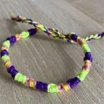 Handmade Margaux Bracelet, anklet, trendy, comfortable, tie, embroidery thread, woven, gi Photo 0