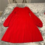 H&M Vibrant Red Long Sleeve Dress Photo 1