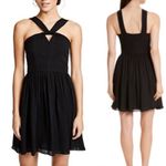 L'Agence L’AGENCE Valleta gray silk fit and flare cutout halter mini dress NEW SAMPLE 2 Photo 5