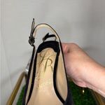 J.Renee Black Cierra Slingback Heels with Pointed Toe Size 7M Photo 8