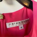 Trina Turk  Lambada Cascade Ruffle Cold Shoulder Mini Dress Pink 4 Photo 3
