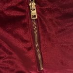 Marc New York Maroon Velvet Hooded Insulated Vest Women’s Large Photo 3