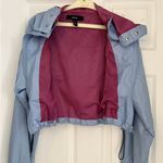 Forever 21 Babezone Windbreaker Jacket Cropped 80s 90s Vibe Blue Barbiecore S Photo 5