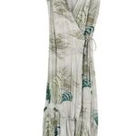 ALLSAINTS  Dela Ngaru Cap Sleeve Wrap Dress In Soft Green Size 4 Photo 0