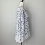 Knox Rose NWOT Leopard Textured V-Neck Pullover High-Low Hem Sweater Photo 6