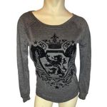 Rock & Republic Women’s  Grey Graphic Sweatshirt Size XS Photo 0