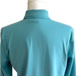 Athleta  Light Blue Split Mock Turtleneck Long Sleeve Soft Active Top Large Photo 10