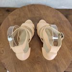 Shoes of Prey Womens Shoes Size 7.5 Nude Peach Strappy Open Toe Heel Sandals Tan Photo 4