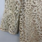 Kookai  Ivory/Cream Lace Long Sleeve Blouson Mini Dress Size 36/US 4 Small Photo 7