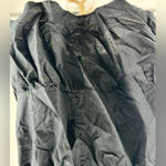 ZARA black short puff sleeve 100% cotton short sleeve dress size medium Photo 6