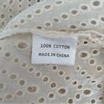 Juliette NWTs Cream Eyelet Gold Beaded Embellished Pool Swim Cover Up Medium Photo 4