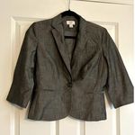 Loft 2 Piece Suit Set, Gray Pin Stripe, Size 6/8 Petite Photo 3