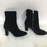 Lauren Ralph Lauren Velvet Zip Up Booties Black 6.5b Size 6.5 Photo 3