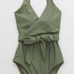 Aerie Wrap One Piece Bathing Suit XL LONG Photo 1