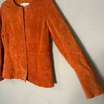 Vintage 1980's Pursuits Ltd. Burnt Orange Genuine‎ Suede Leather Jacket Boho 8 Photo 2