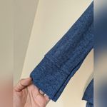 Anthropologie  MARONIE Womens Cheetah Printed Long Sleeves Top Blue Sz  S NWT Photo 4