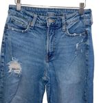 Old Navy  Womens‎ High Rise OG Straight Distressed Cropped Jeans Blue Size 6 Photo 1