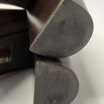 Tory Burch  Shoes Women’s 10.5 Brown Mini Miller Block Heels Suede Logo Pumps Photo 13