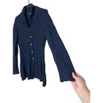 Brooks Brothers Knit Blue Cashmere Blend Button Front Cardigan Sweater Size M Photo 2
