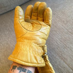 None Super cool yellow real leather gloves Photo 5