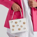 White Daisy Floral Purse Photo 0