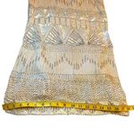 French Connection  Champagne Beaded Dress - Size 6 Photo 9