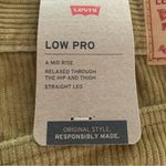 Levi's Levi’s Low Pro Mid Rise Straight Leg Corduroy Pants Tan Womens 31x30 Photo 9