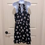 Abercrombie & Fitch Black Floral High Neck Sleeveless Mini Dress Photo 1