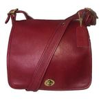 Coach Vintage COMPANION Red Gloved Tanned Turn Lock Crossbody Bag USA 9715 Photo 0