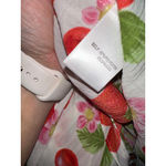 Rose + Olive White Red Strawberry Cherry Tie Front Blouse Size Large Photo 11