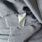 Hill House  Home Nesli sleeved midi tiered nap dress navy blue micro gingham XS Photo 6