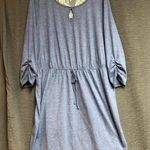 Bobbie & Brooks Bobbie Brooks 3X Light heather blue dress with keyhole, front and lace on back Photo 0