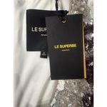 LE SUPERBE Winter Garden Floral Sequin Shift Dress | 2 | NWT White Photo 9