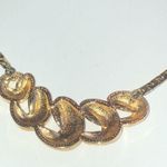 Vintage Gold Tone Chunky Boho Retro Pendant Necklace Photo 5