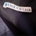 Alice + Olivia  Gwyneth Tie Neck Fit & Flare‎ 3/4 Sleeve Mini Dress Size 2 Photo 6