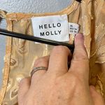 Hello Molly NEW Women's Day Affairs Midi Dress Gold Long Sleeves Size XL 10 Photo 5