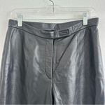 Siena Studio Black 100% Leather Straight Pants Size: 8 Photo 1