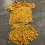 Eberjay NWOT Eberjey Inez Washable Silk Short PJ Set in Caramel/Bright Orange. Size Smal Photo 5