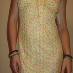 BP yellow floral mini dress Photo 0