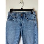 J Crew Jeans Women 25 Blue Medium Wash Distressed Denim Demi Boot Crop Preppy Photo 5