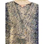 Oscar de la Renta Vintage Pink Label Maxi Dress XL Polyester Long Sleeves Print Photo 5