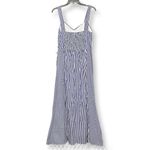Jessica Simpson New  Blue & White Stripe Nautical Cotton Midi Dress Sz M Photo 2