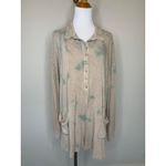 POL  Tie Dyed Tan Green Romper Loungewear Sz Large Photo 2