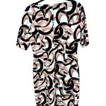 Alfani  Houndstooth Sheath Dress Interlock Swirl Black-Pink Photo 1