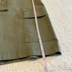 Loft ✨  Cargo Skirt Olive Green Cotton Lyocell Paperbag Waist Belt 14 NWT Photo 9
