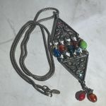 Chico's  Rhinestone Accent Modernist Boho Pendant Long Necklace VTG Signed Photo 13